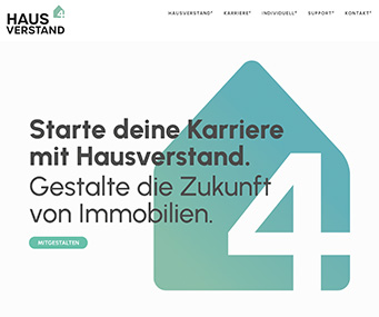Screenshot der Webseite karriere-mit-hausverstand.at, Götzis, Vorarlberg