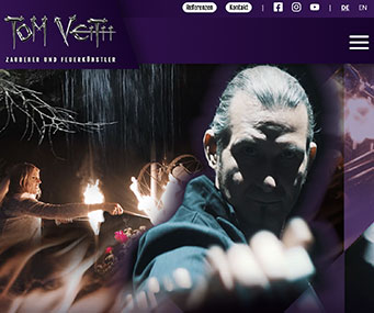Screenshot der Webseite tom-veith.com