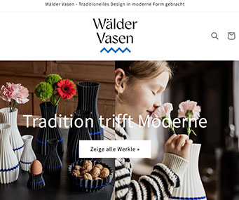 Screenshot der Webseite waeldervasen.at aus Bezau, Vorarlberg